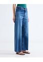 Jean Retro Con Desgastes  Para Mujer Azul Seven Seven de Seven Seven