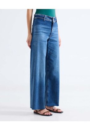 Jean Retro Con Desgastes  Para Mujer Azul Seven Seven