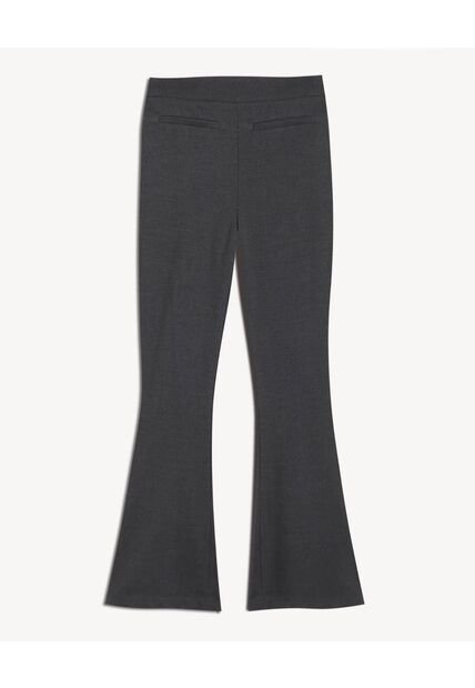 Pantalón Flare Con Abertura  Para Mujer Gris Seven Seven