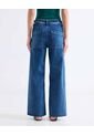 Jean Retro Con Desgastes  Para Mujer Azul Seven Seven de Seven Seven