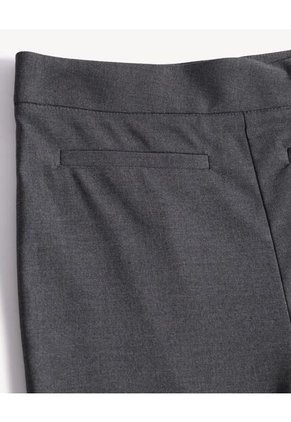 Pantalón Flare Con Abertura  Para Mujer Gris Seven Seven