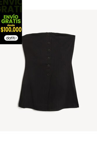 Camiseta Para Mujer Straple Color Negro Marca Seven Seven #28096484 Seven Seven