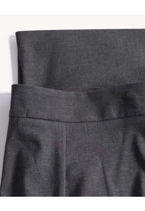 Pantalón Flare Con Abertura  Para Mujer Gris Seven Seven