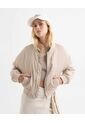 Chaqueta Para Mujer Bomber Color Beige Marca Seven Seven #28080971 de Seven Seven