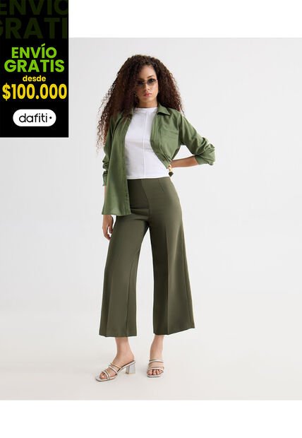 Camiseta Para Mujer Manga Corta Cuello Redondo Color Crudo Marca Seven Seven #28096446