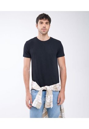 Camiseta Para Hombre Manga Corta Color Negro Marca Seven Seven #45092379