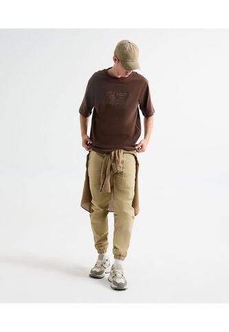 Jogger Con Bolsillos  Para Hombre Camel Seven Seven Seven Seven