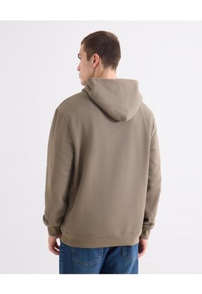 Hoodie Regular Básico Para Hombre Crema Seven Seven