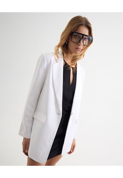 Blazer Para Mujer  Color Blanco Marca Seven Seven #28400053