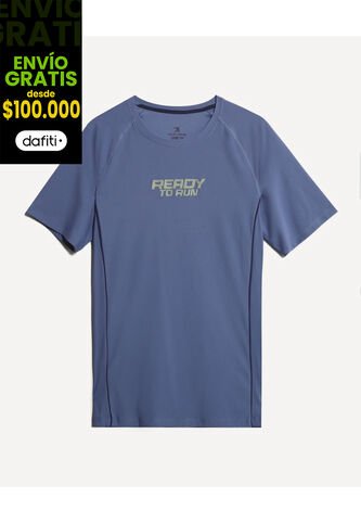 Camiseta Para Hombre Manga Corta Cuello Redondo Color Azul Marca Seven Seven #45092690 Seven Seven