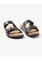 Sandalias Hebillas Ajustables  Para Hombre Negro Seven Seven de Seven Seven