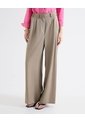 Jeans Culotte Con Costuras Frontales   Para Mujer Taupe Seven Seven de Seven Seven