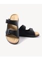 Sandalias Hebillas Ajustables  Para Hombre Negro Seven Seven de Seven Seven