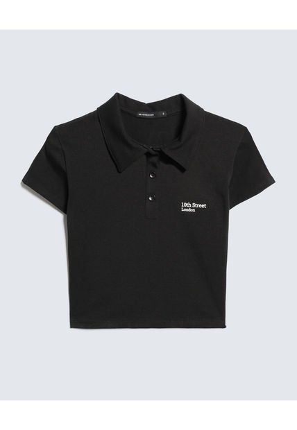 Camiseta Para Mujer Manga Corta Color Negro Marca Seven Seven #28096016