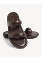 Sandalias Doble Tira Acolchada  Para Mujer Café Seven Seven de Seven Seven