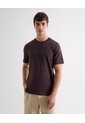 Camiseta Básica   Para Hombre Café Seven Seven de Seven Seven