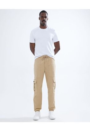 Jogger Bolsillos Cargo Para Hombre Camel Seven Seven