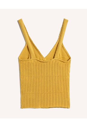 Camiseta Para Mujer Manga Sisa Cuello V Color Amarillo Marca Seven Seven #28096425