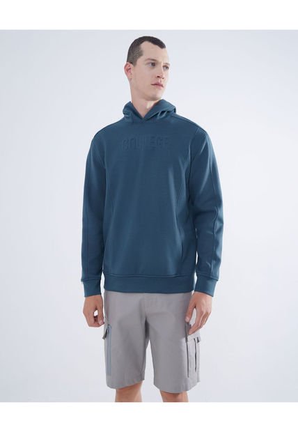 Buzo Para Hombre Hoodie Color Verde  Marca Seven Seven #45060658
