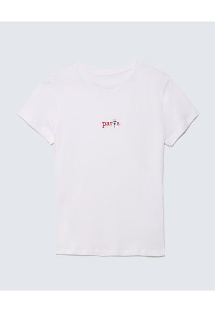Camiseta Para Mujer Manga Corta Color Crudo Marca Seven Seven #28096083