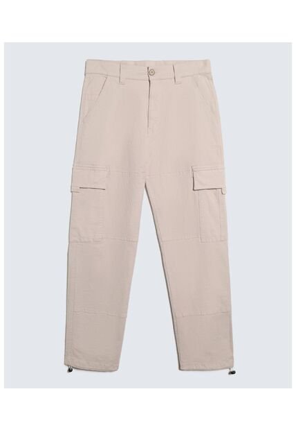 Pantalón Parachute Cargo  Para Hombre Gris Seven Seven
