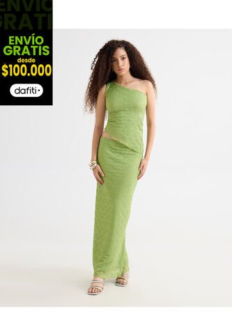 Camiseta Para Mujer Manga Sisa Moda Color Verde Marca Seven Seven #28096441 Seven Seven