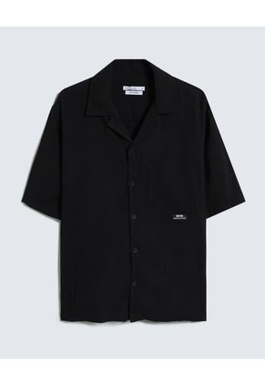 Camisa Para Hombre Manga Corta  Color Negro Marca Seven Seven #45012047