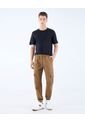 Jogger Con Bolsillos Cargo  Para Hombre Camel Seven Seven de Seven Seven
