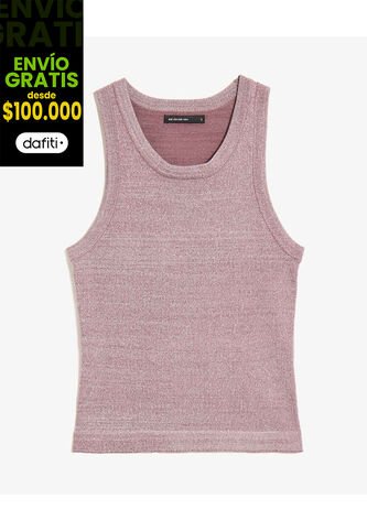 Camiseta Para Mujer Manga Sisa Cuello Redondo Color Morado Marca Seven Seven #28096275 Seven Seven