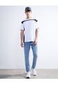 Jeans Skinny Tono Claro  Para Hombre Azul Seven Seven de Seven Seven