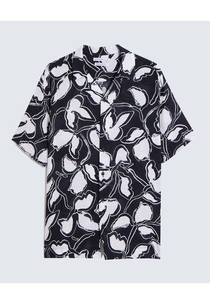 Camisa Para Hombre Manga Corta  Color Azul Oscuro Marca Seven Seven #45012038