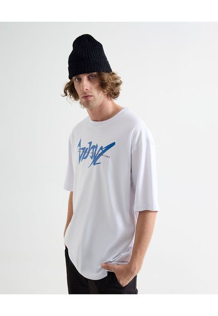 Camiseta Para Hombre Manga Corta Cuello Redondo Color Blanco Marca Seven Seven #45092761