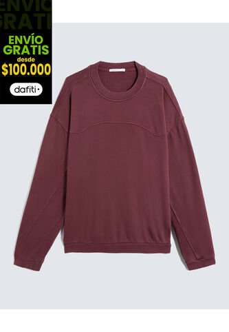 Buzo Para Hombre Cuello Redondo Color Vino Marca Seven Seven #45060695 Seven Seven