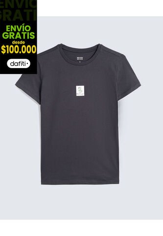 Camiseta Para Mujer Manga Corta Cuello Redondo Color Negro Marca Seven Seven #28096373 Seven Seven