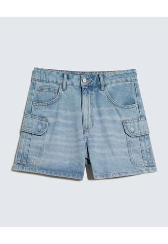 Short Cargo  Para Mujer Azul Seven Seven Seven Seven
