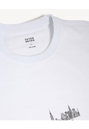 Camiseta Para Hombre Manga Corta Cuello Redondo Color Blanco Marca Seven Seven #45092746