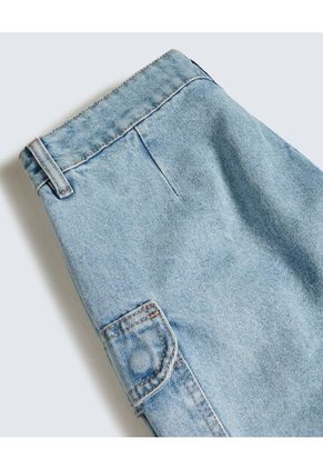 Short Cargo  Para Mujer Azul Seven Seven