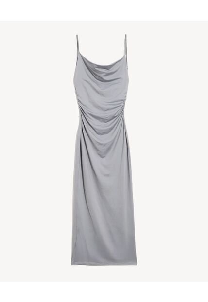 Vestido Para Mujer M/Sisa Largo Color Gris Marca Seven Seven #28171458