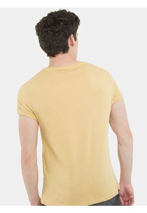 Camiseta Para Hombre Manga Corta Color Beige Marca Seven Seven #45091999