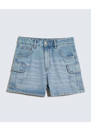 Short Cargo  Para Mujer Azul Seven Seven