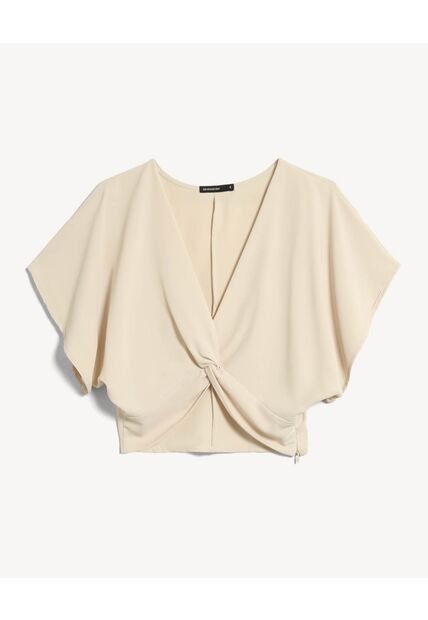 Blusa Para Mujer Manga Corta Color Crema Marca Seven Seven #28124109