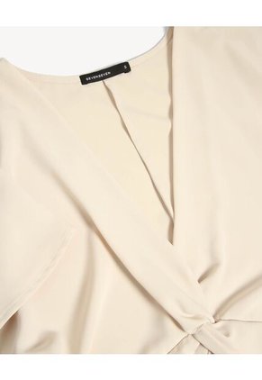 Blusa Para Mujer Manga Corta Color Crema Marca Seven Seven #28124109