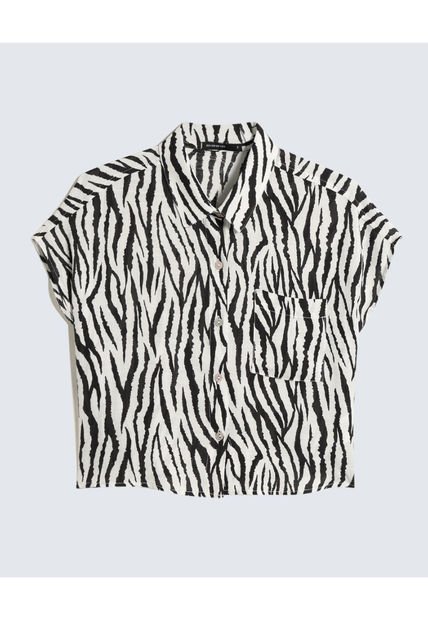 Blusa Para Mujer Manga Corta Color Negro Marca Seven Seven #28123933