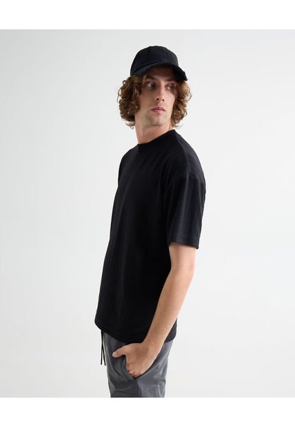 Camiseta Para Hombre Manga Corta Cuello Redondo Color Negro Marca Seven Seven #45092723