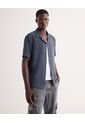 Camisa Relaxed Resort  Para Hombre Gris Seven Seven de Seven Seven