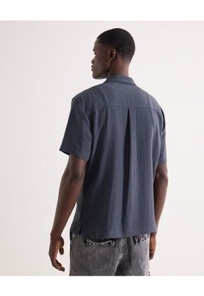 Camisa Relaxed Resort  Para Hombre Gris Seven Seven