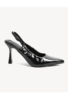 Tacones Punta Cerrada Para Mujer Negro Seven Seven