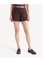 Short Sastre Con Cinturón  Para Mujer Café Seven Seven de Seven Seven