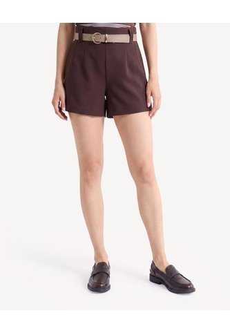 Short Sastre Con Cinturón  Para Mujer Café Seven Seven Seven Seven