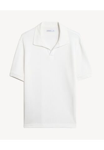 Camisa Polo Regular Fit Texturizada  Para Hombre Blanco Seven Seven Seven Seven